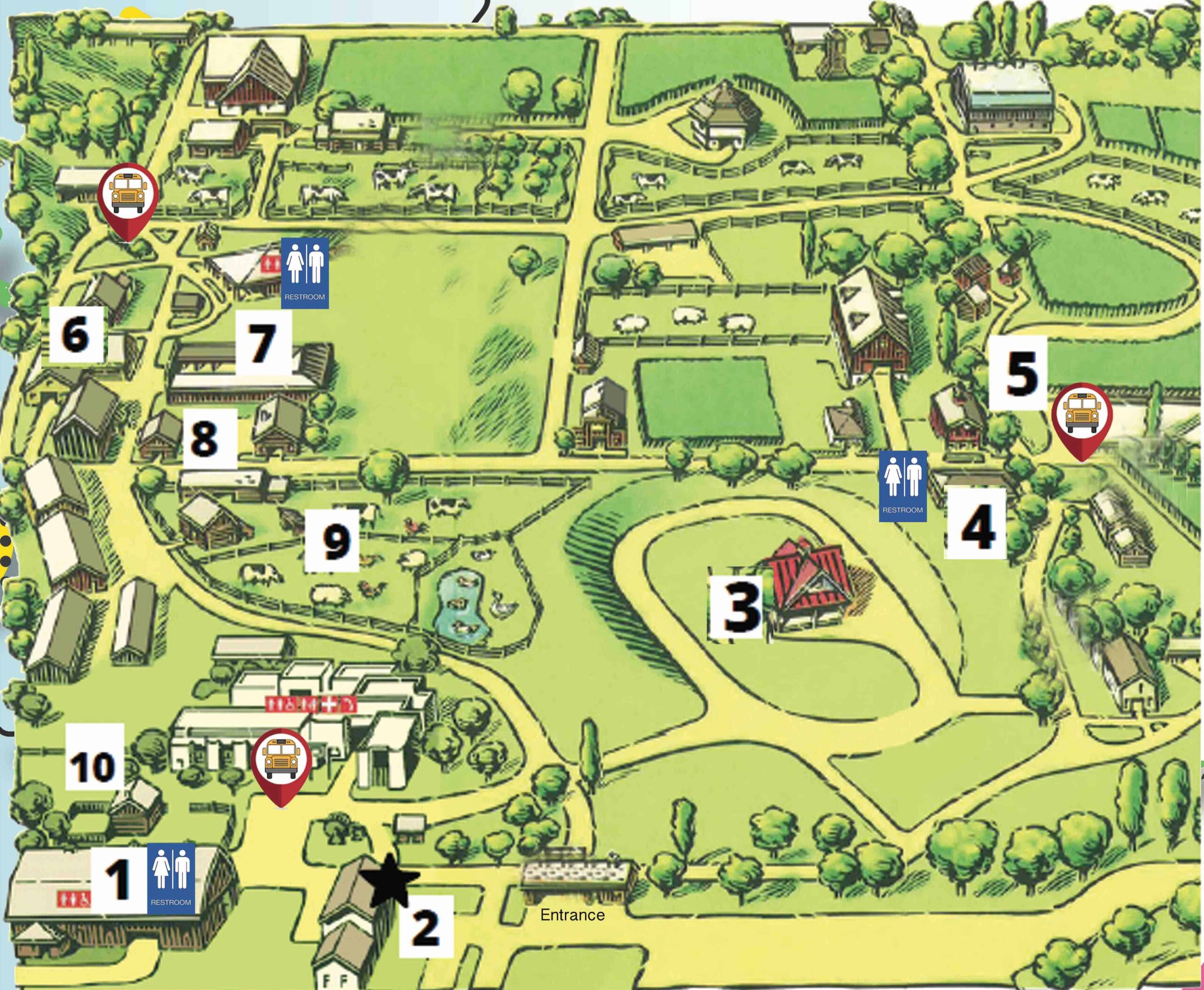 A map of the show layout